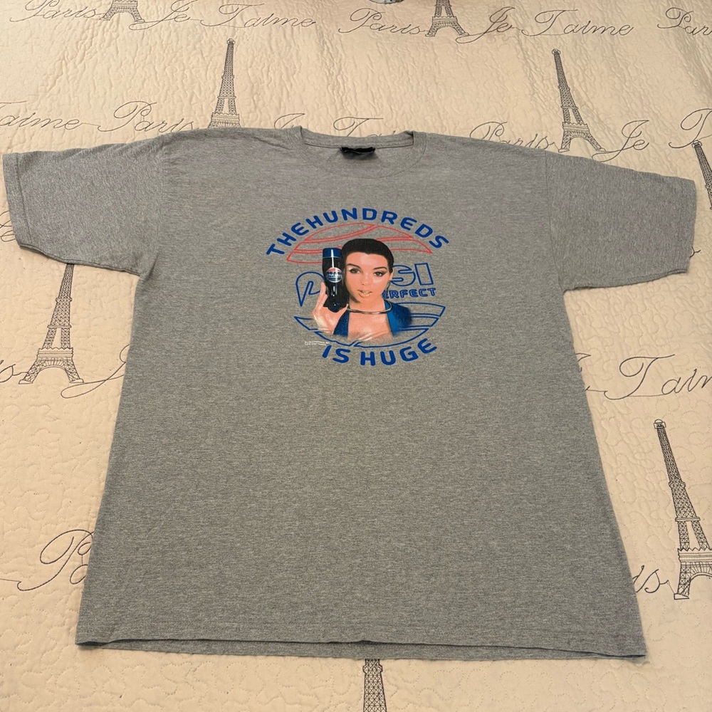 The Hundreds x Pepsi Graphic T-Shirt Size L Gray Streetwear Collab